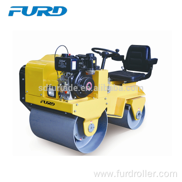 Ride-on Double Drum Small Hydraulic Vibratory Roller (FYL-850)